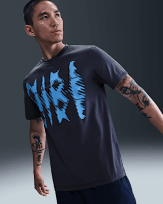 ★Nike★ Dry Fit UV High Waist Short Sleeve Fitness Top M Bl Nike Pro Men's Dri-FIT Tight Short-Sleeve Fitness Top. Nike.com